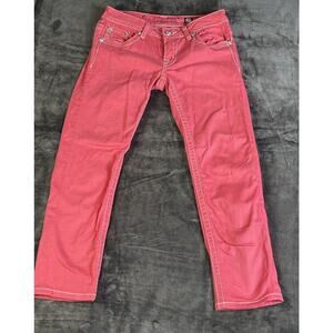 Miss Me Jeans Womens Melon Size 27 Cropped JE5794C2 Flap Pockets Luxery